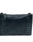I.N.C. International Concepts Black Croc Faux Leather Crossbody Bag