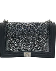 I.N.C. International Concepts Black Rhinestone Ajae Hotfix Shoulder Bag