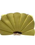 I.N.C. Yellow Soft Faux Leather Ajae Shell Shoulder Bag
