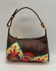 Etro Multicolored Canvas Shoulder Bag