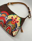 Etro Multicolored Canvas Shoulder Bag