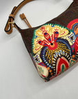 Etro Multicolored Canvas Shoulder Bag