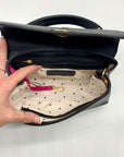 On 34th Black Kristt Solid Top Handle Convertible Satchel Bag
