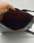 Patricia Nash Athani Black Large Leather Shoulder Bag