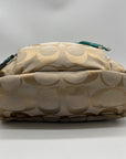 Coach Khaki And Blue Vintage Canvas Backpack
