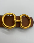 Ferragamo Black Leather Belt