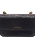 Michael Kors Chocolate Suede & Leather Claire Shoulder Bag