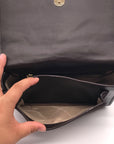 Michael Kors Chocolate Suede & Leather Claire Shoulder Bag