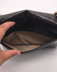 Michael Kors Chocolate Suede & Leather Claire Shoulder Bag