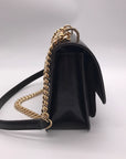 Michael Kors Chocolate Suede & Leather Claire Shoulder Bag
