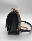Michael Kors Chocolate Suede & Leather Claire Shoulder Bag