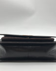 Michael Kors Chocolate Suede & Leather Claire Shoulder Bag