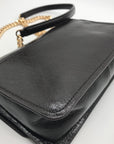 Michael Kors Chocolate Suede & Leather Claire Shoulder Bag