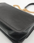 Michael Kors Chocolate Suede & Leather Claire Shoulder Bag