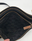 Michael Kors Black Pebbled Leather Fulton Crossbody