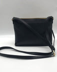 Michael Kors Black Pebbled Leather Fulton Crossbody