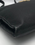 Michael Kors Black Pebbled Leather Fulton Crossbody