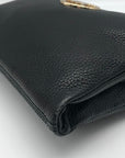 Michael Kors Black Pebbled Leather Fulton Crossbody