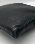 Michael Kors Black Pebbled Leather Fulton Crossbody