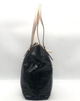 Michael Kors Black Snake Embossed Leather Shoulder Bag
