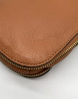 Vince Camuto Brown Pebbled Leather Kenzy Crossbody Bag