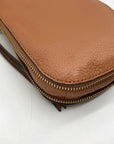 Vince Camuto Brown Pebbled Leather Kenzy Crossbody Bag