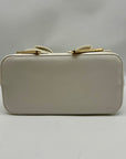 Like Dreams White Leather Bowtie Crossbody Bag