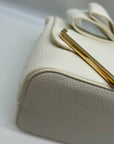 Like Dreams White Leather Bowtie Crossbody Bag