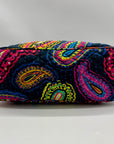 Vera Bradley Blue Twilight Paisley Pattern Traveler Bag