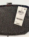 I.N.C. International Concepts Patsy Pewter Diamond Mesh Frame Clutch- NWT