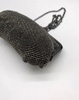 I.N.C. International Concepts Patsy Pewter Diamond Mesh Frame Clutch- NWT