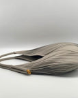 Donna Karan Gray Large Laser-Cut Shoulder Bag
