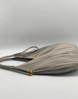 Donna Karan Gray Large Laser-Cut Shoulder Bag