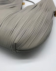Donna Karan Gray Large Laser-Cut Shoulder Bag