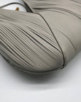 Donna Karan Gray Large Laser-Cut Shoulder Bag