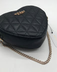 Guess Black Quilted Kori Heart Bag