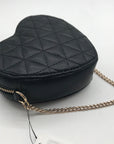 Guess Black Quilted Kori Heart Bag