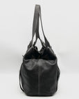 Furla Dark Brown Leather Hobo Shoulder Bag