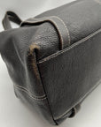 Furla Dark Brown Leather Hobo Shoulder Bag