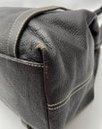 Furla Dark Brown Leather Hobo Shoulder Bag
