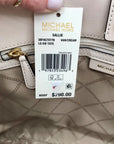 Michael Kors Vanilla & Cream Coated Canvas Sallie East West Large Tote Bag