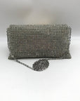 I.N.C. International Concepts Silver Mesh Prudence Convertible Clutch