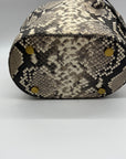 Michael Kors Snake-Embossed Leather Drawstring Bucket Bag