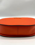 Michael Kors Orange Saffiano Leather Jet Set Poppy Travel Crossbody Bag