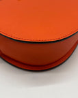 Michael Kors Orange Saffiano Leather Jet Set Poppy Travel Crossbody Bag