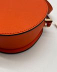 Michael Kors Orange Saffiano Leather Jet Set Poppy Travel Crossbody Bag