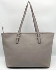 Michael Kors Gray Leather Jet Set Travel TZ Tote