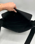 Valentino Garavani Black Nylon Messenger Crossbody Bag