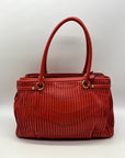 Coach Coral Gathered Leather Satchel Bag-22325