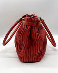 Coach Coral Gathered Leather Satchel Bag-22325